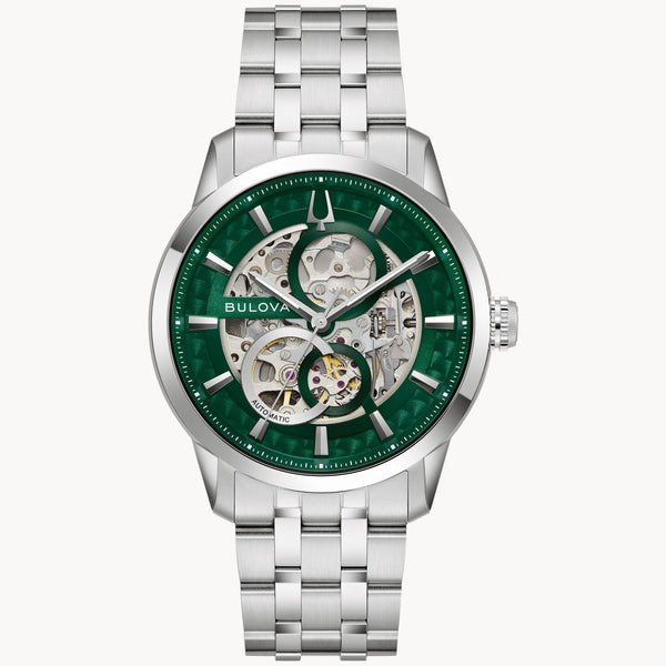 96A329 Reloj Bulova Sutton Automatico Skeleton de hombre