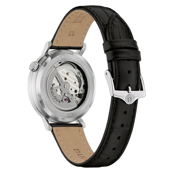 96A342 Reloj Bulova Classic de hombre correa de piel - Cuero Negro
