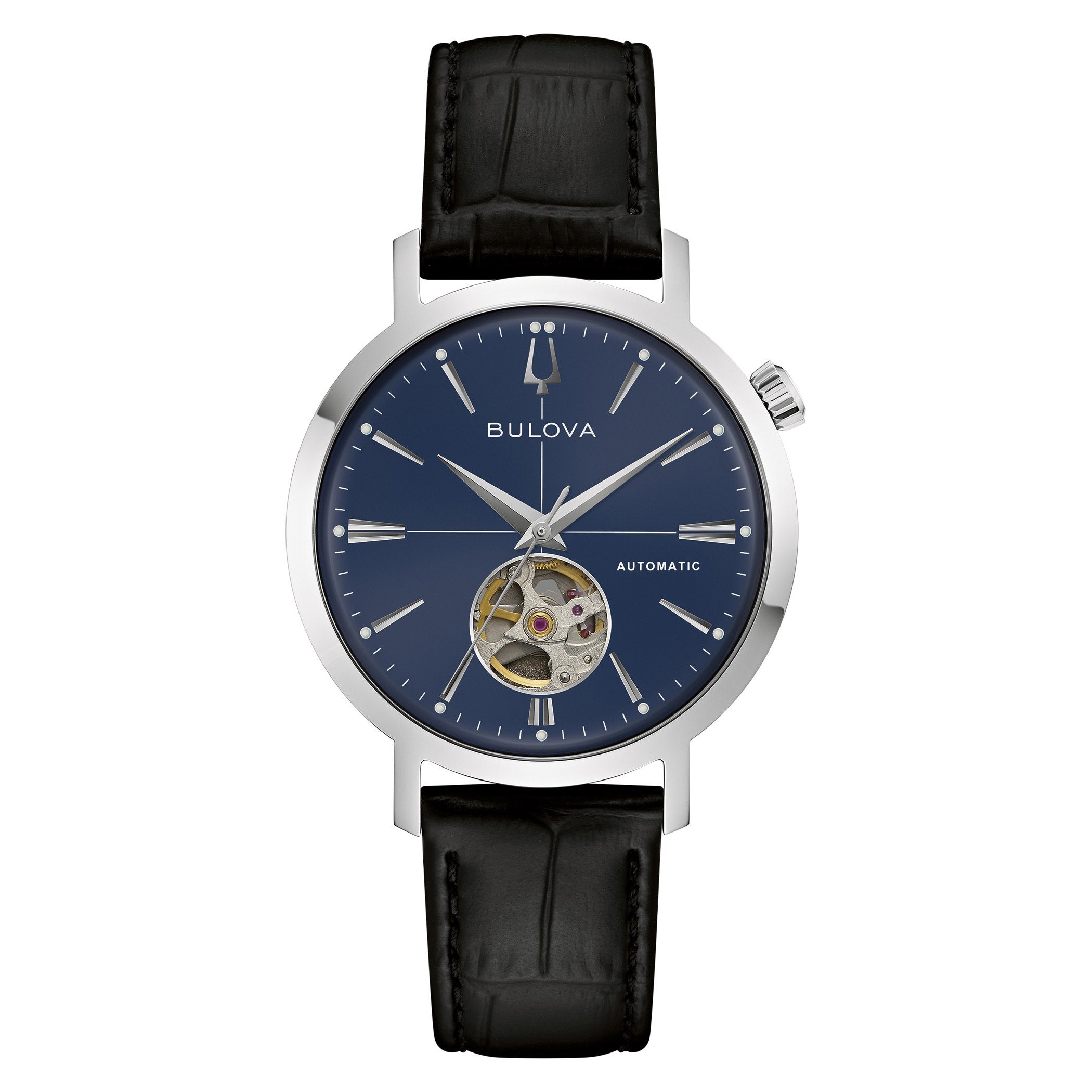 96A342 Reloj Bulova Classic de hombre correa de piel - Cuero Negro