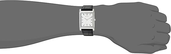 Reloj Bulova Classic Hombre Correa Cuero Negra - Vista lateral