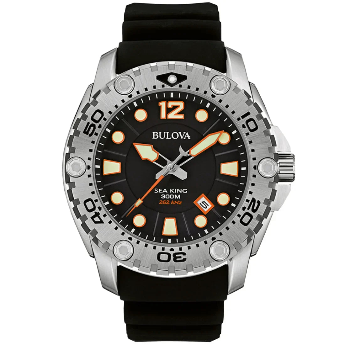 Reloj Bulova Sea King de hombre pulsera de caucho 48 mm - Reloj original en Guatemala