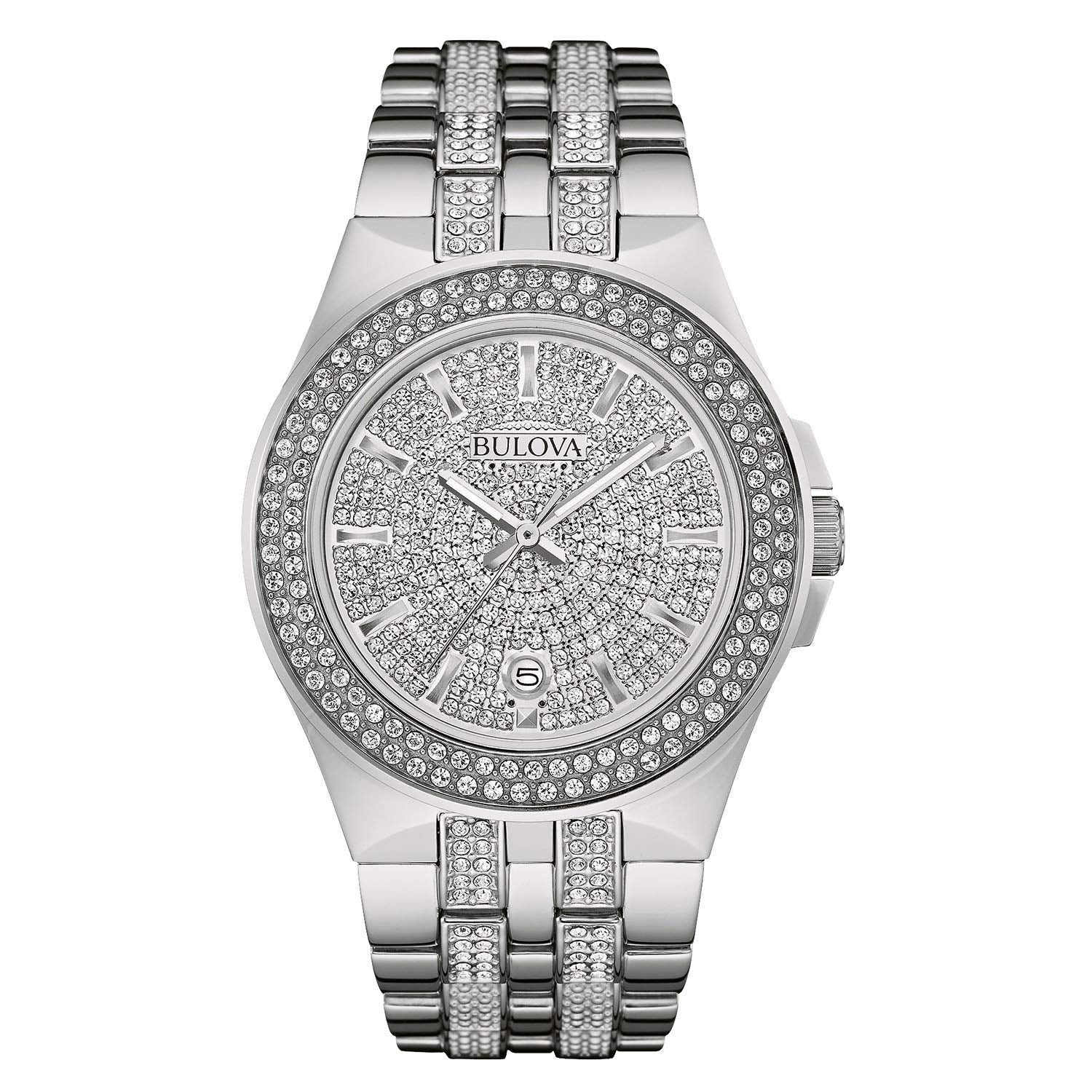 Reloj Bulova Crystal Hombre Acero Plateado - Reloj original en Guatemala