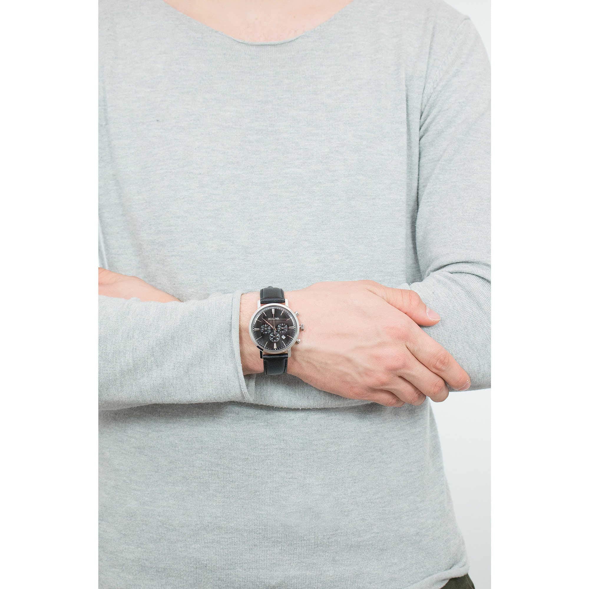 96B262 Reloj Bulova Classic Aerojet de hombre banda de piel