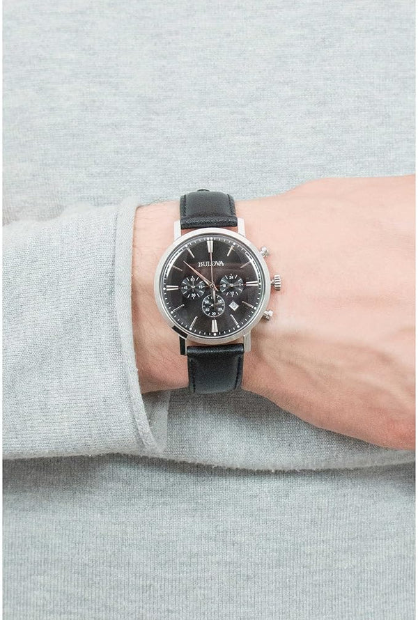 96B262 Reloj Bulova Classic Aerojet de hombre banda de piel — imagen 2 de 3