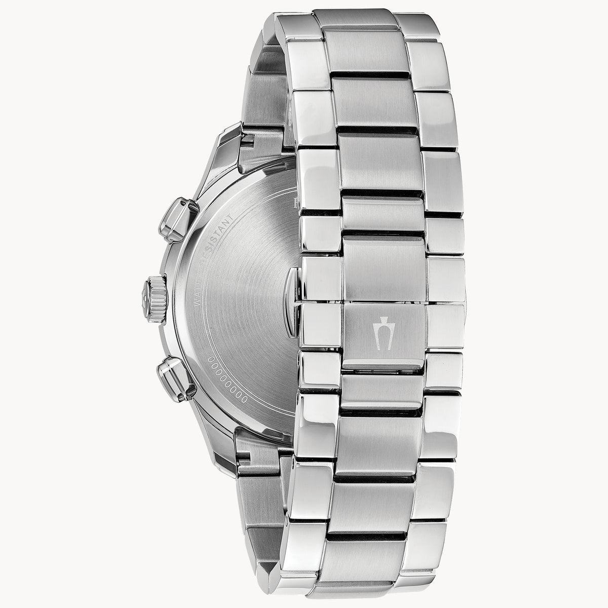 96B288 Bulova Wilton de caballero pulsera de metal - Acero Inoxidable Plateado