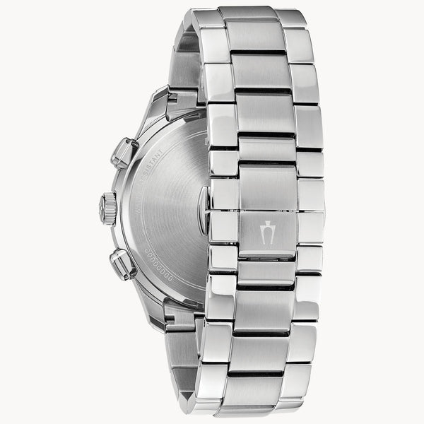 96B288 Bulova Wilton de caballero pulsera de metal - Acero Inoxidable Plateado
