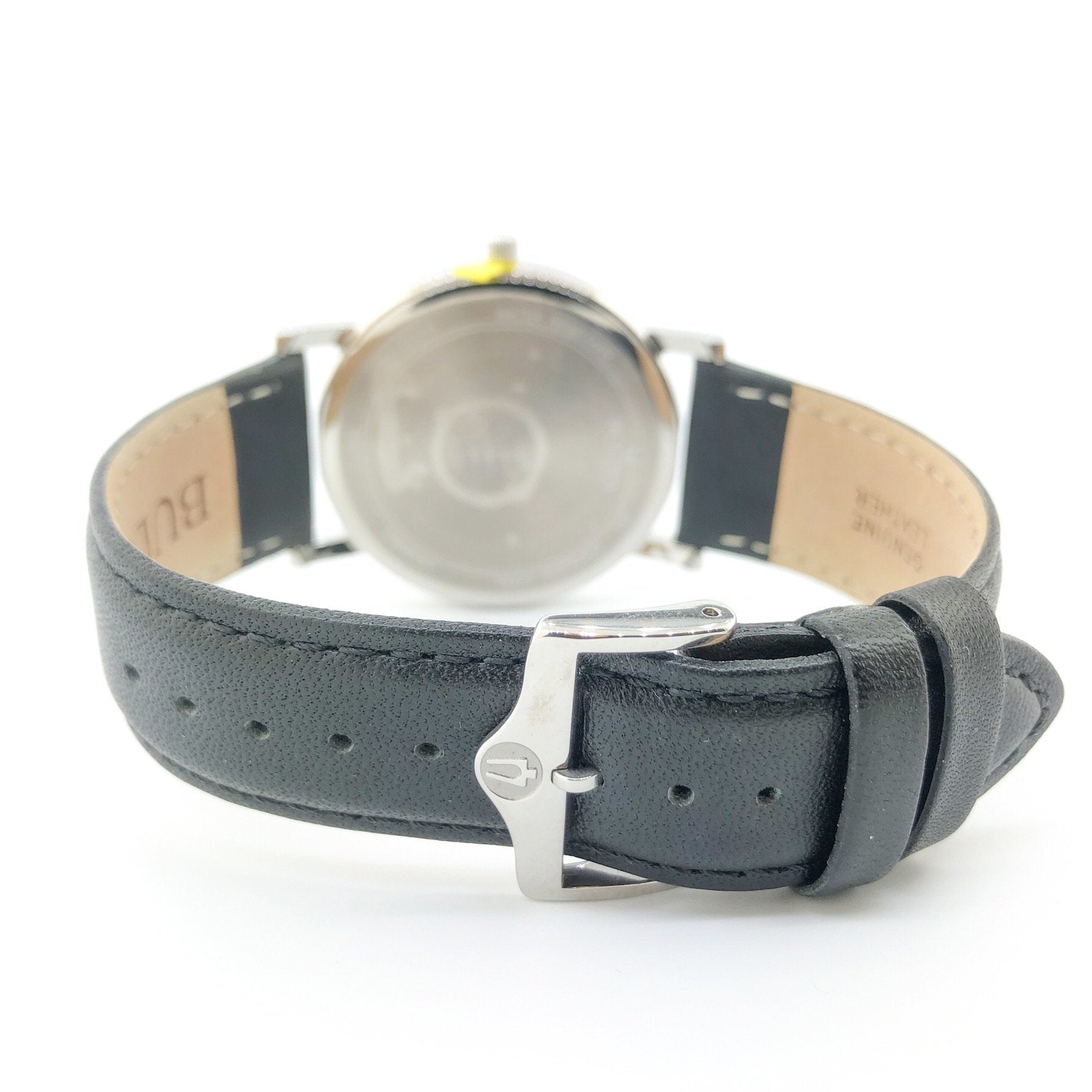 Reloj Bulova American Clipper de hombre correa de cuero - Detalle de esfera