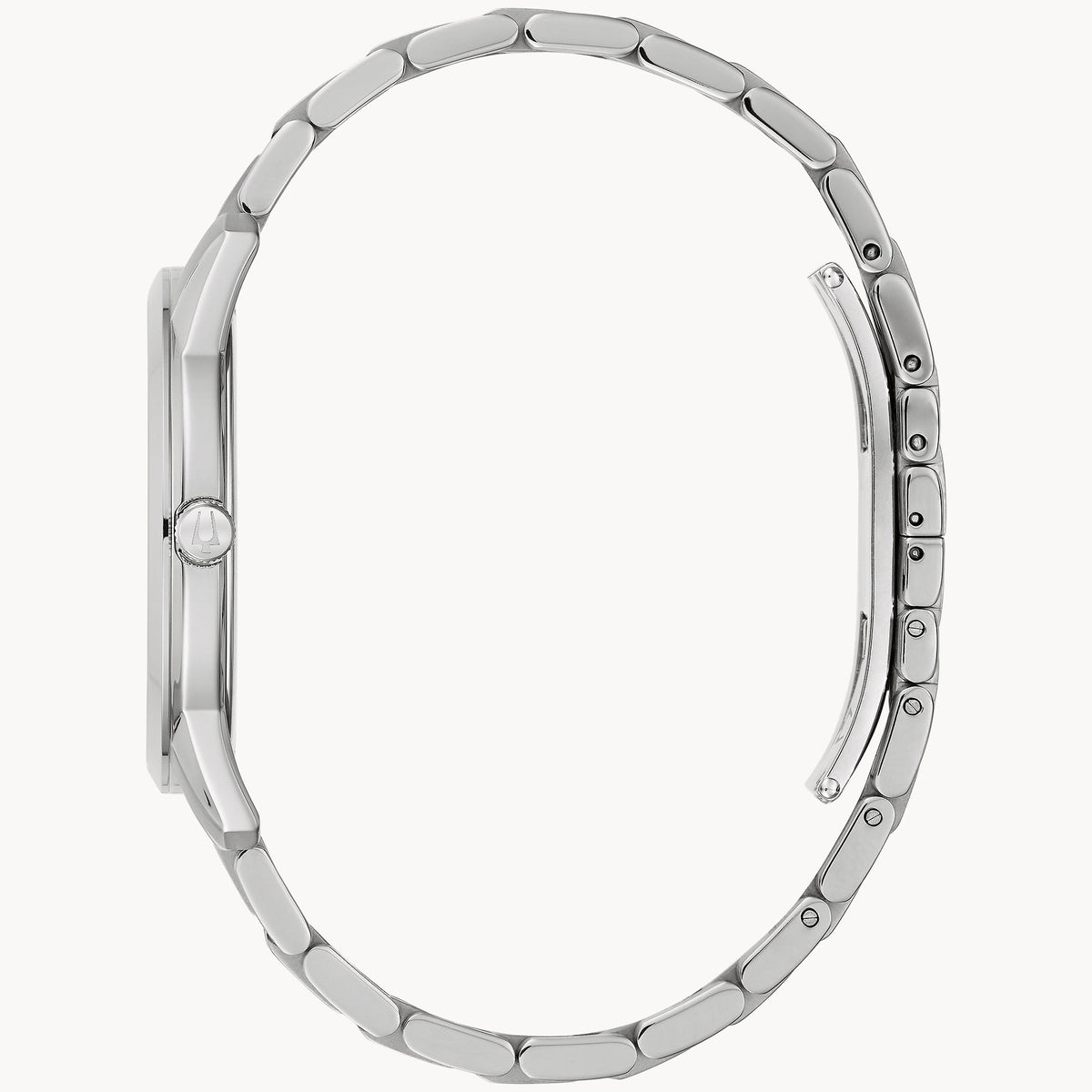 96B338 Reloj Bulova Sutton de hombre banda de metal plateado 40 mm