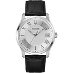 96B388 Reloj Bulova Wilton de hombre banda de piel 41 mm - Cuero Negro