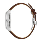 96B389 Reloj Bulova Wilton de hombre correa de metal - Cuero Marrón