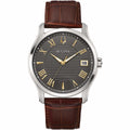 96B389 Reloj Bulova Wilton de hombre correa de metal - Cuero Marrón