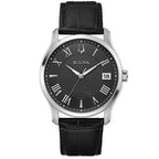 96B390 Reloj Bulova Wilton de hombre correa de piel 41 mm - Cuero Negro