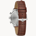 Reloj Bulova Sutton Hombre Correa Piel Esfera Azul - Vista lateral