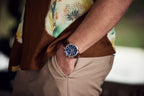 Reloj Bulova Sutton Hombre Correa Piel Esfera Azul - Vista trasera