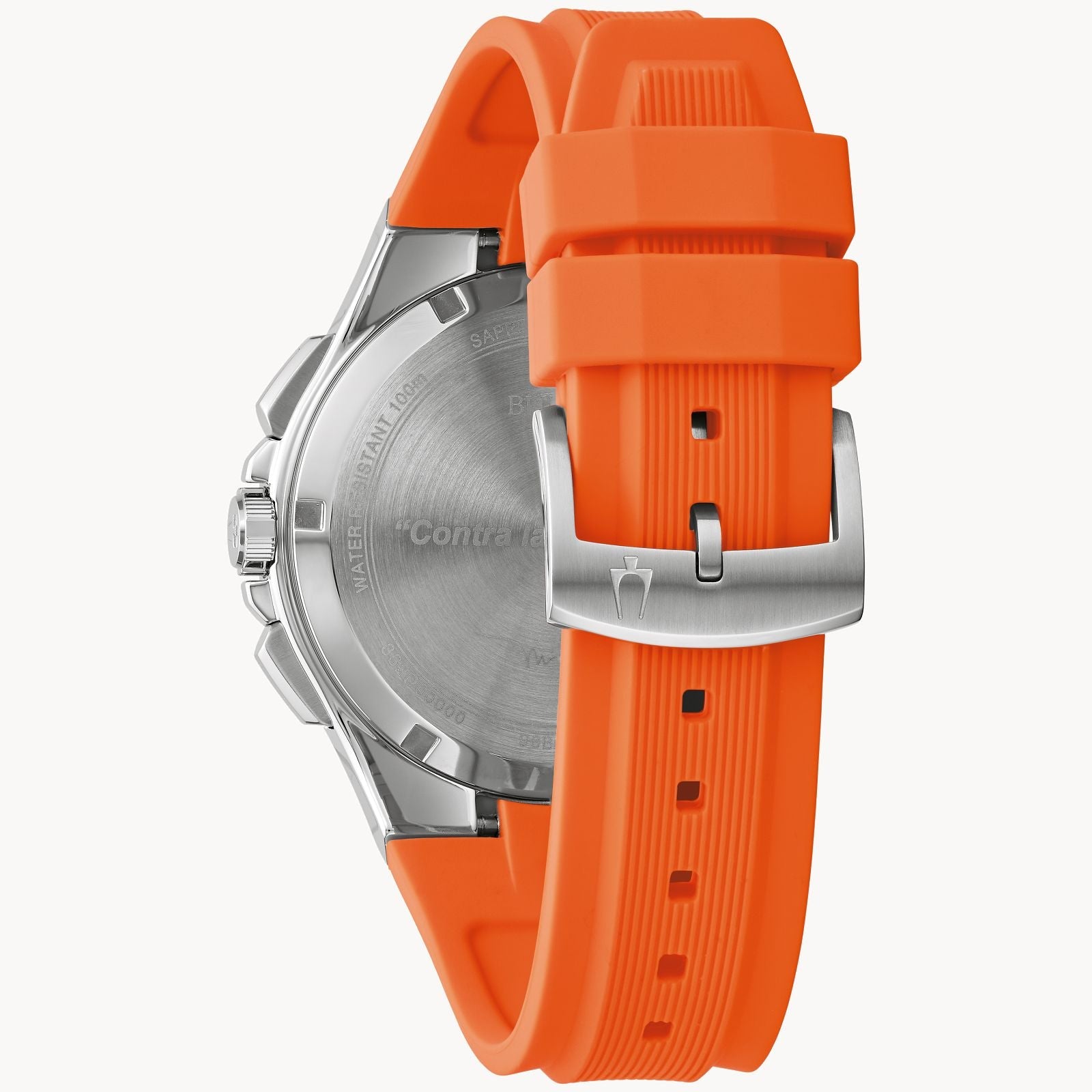 Reloj Bulova Marc Anthony Hombre Caucho Naranja - Vista 5