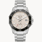 Reloj Bulova Marine Star Hombre Acero Esfera Crema - Vista lateral