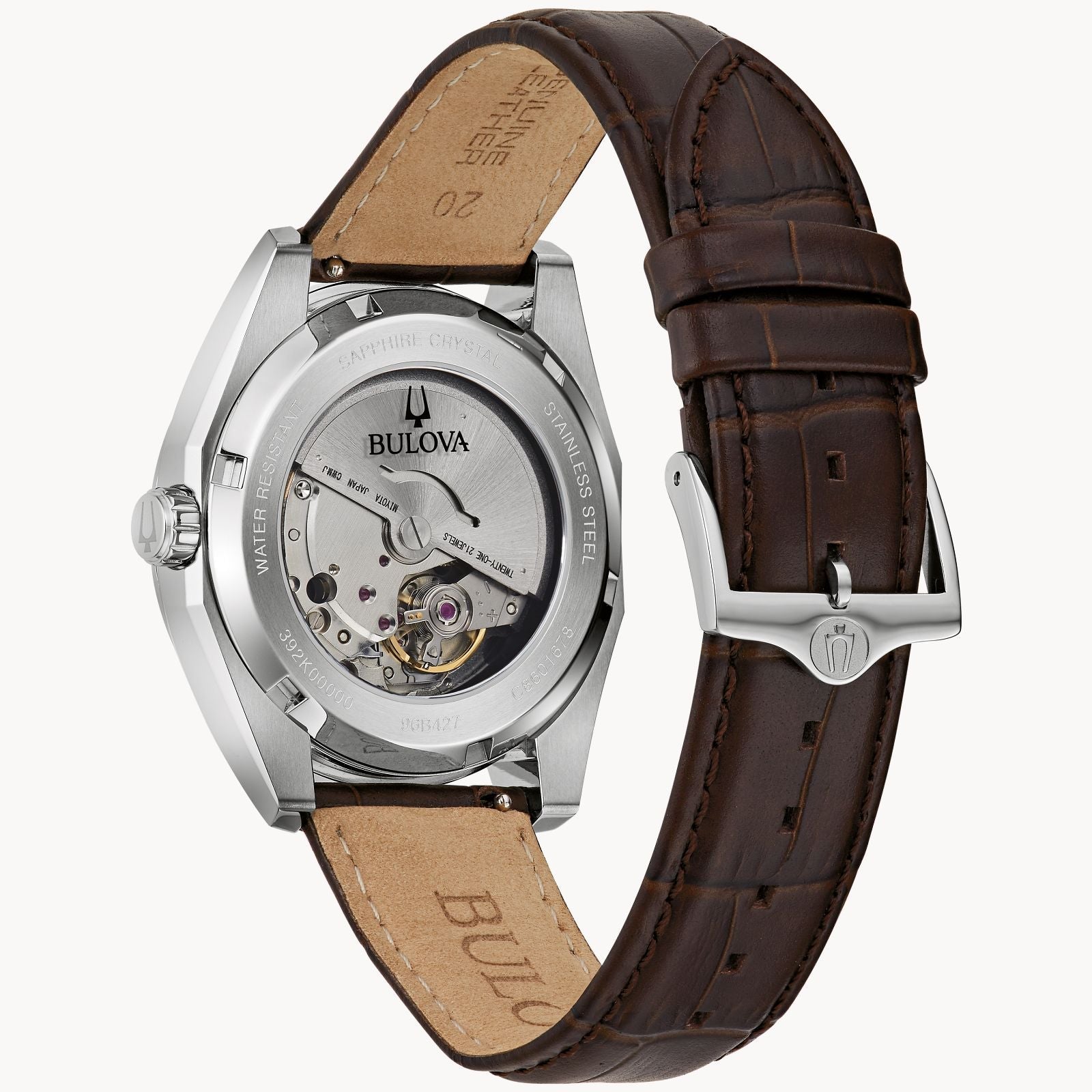 96B427 Reloj Bulova Surveyor de caballero pulsera de piel