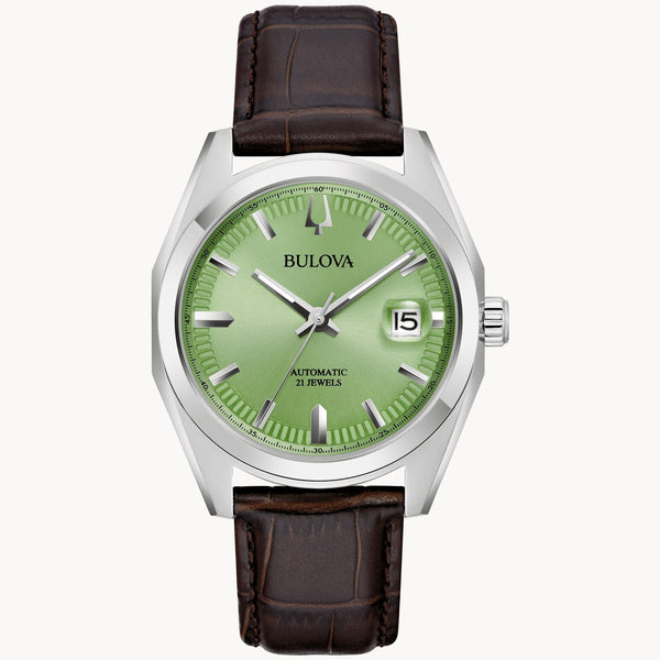 96B427 Reloj Bulova Surveyor de caballero pulsera de piel