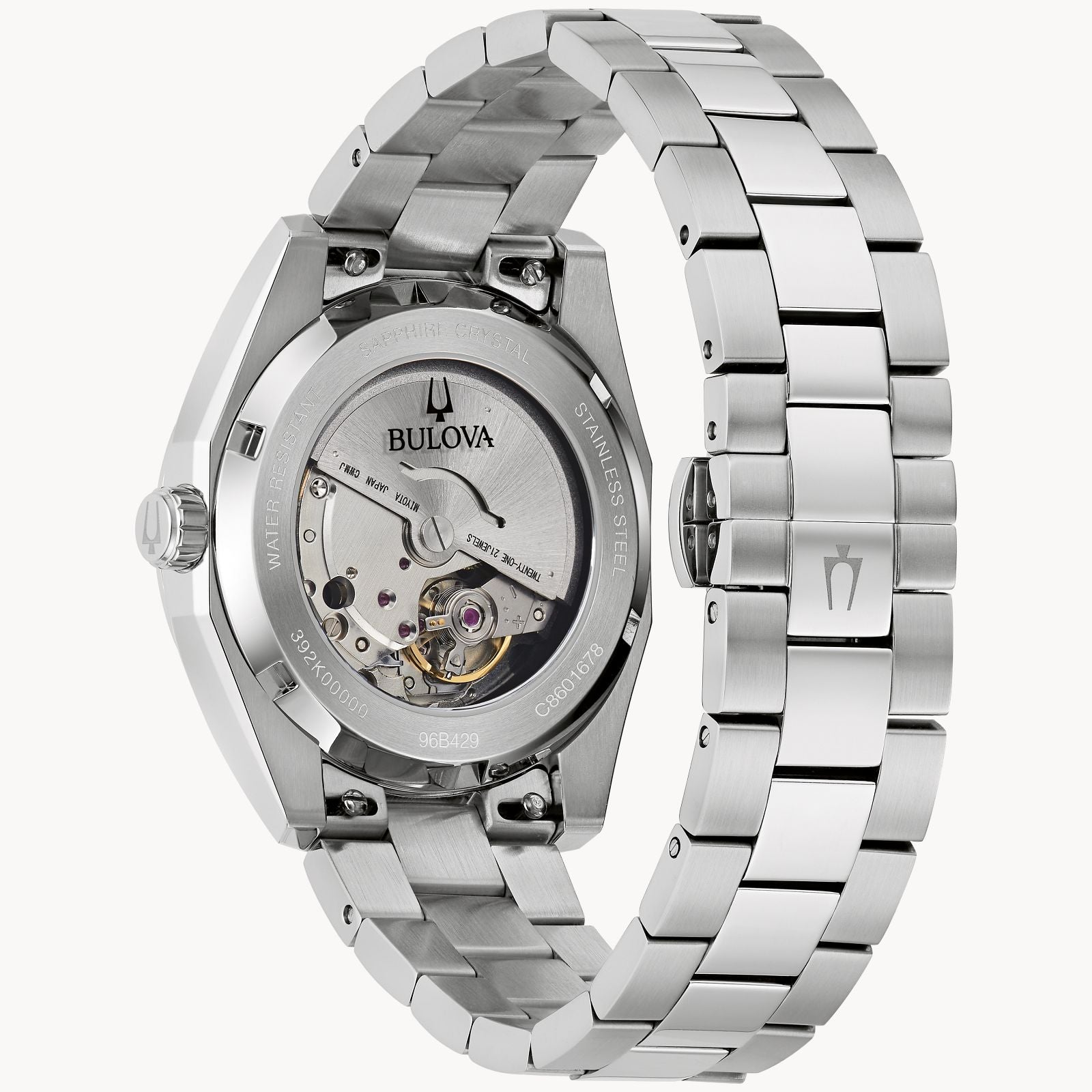 Reloj Bulova Surveyor Unisex Acero Esfera Verde - Vista trasera