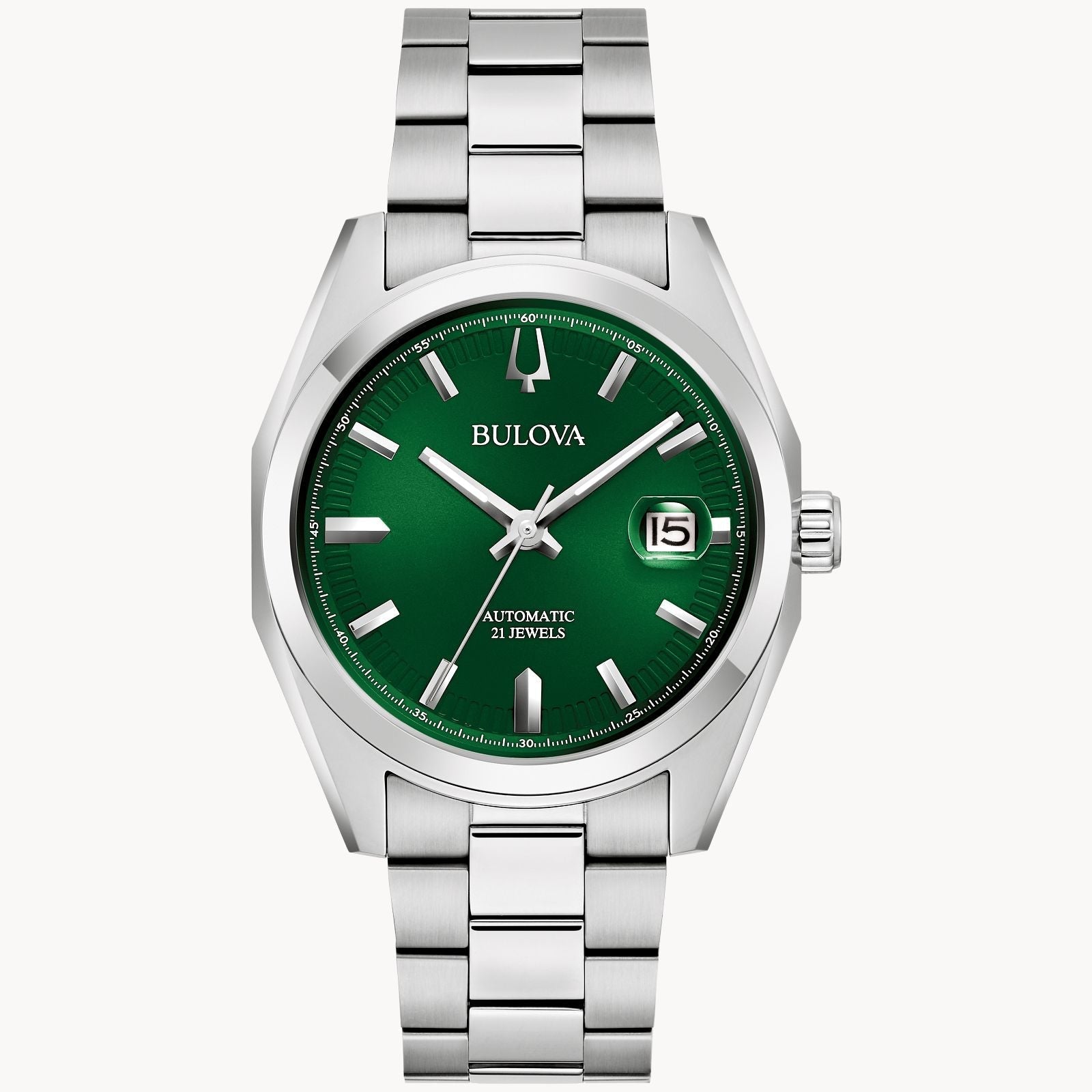 Reloj Bulova Surveyor Unisex Acero Esfera Verde - Reloj original en Guatemala