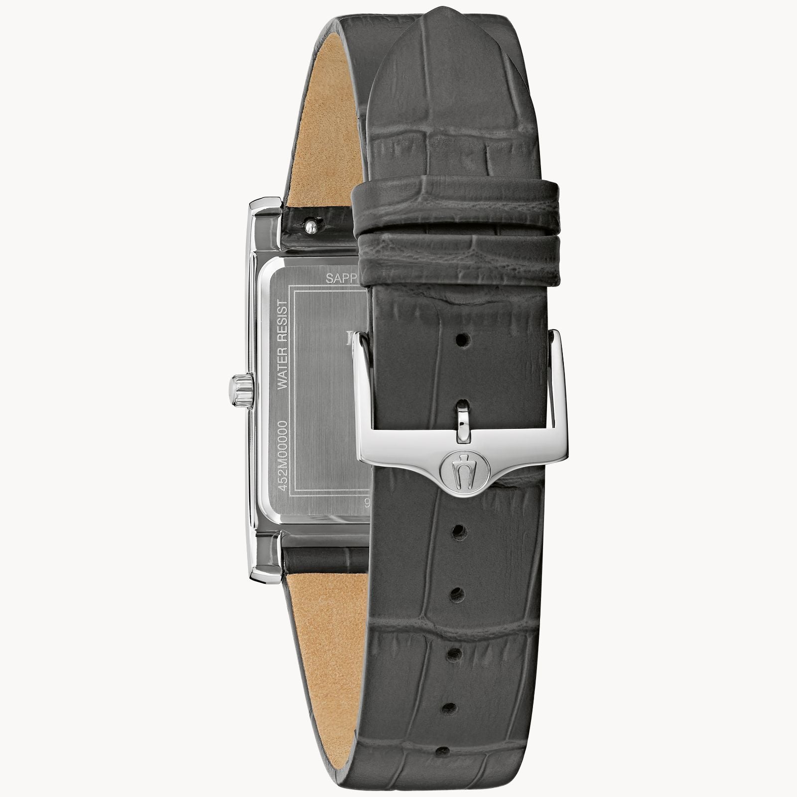Reloj Bulova Classic Hombre Correa Piel Negra - Detalle de esfera
