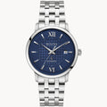 96B447 Reloj Bulova Hudson de hombre pulsera de metal plateado