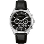 96B450 Reloj Bulova Classic de hombre pulsera de piel 40 mm - Cuero Negro