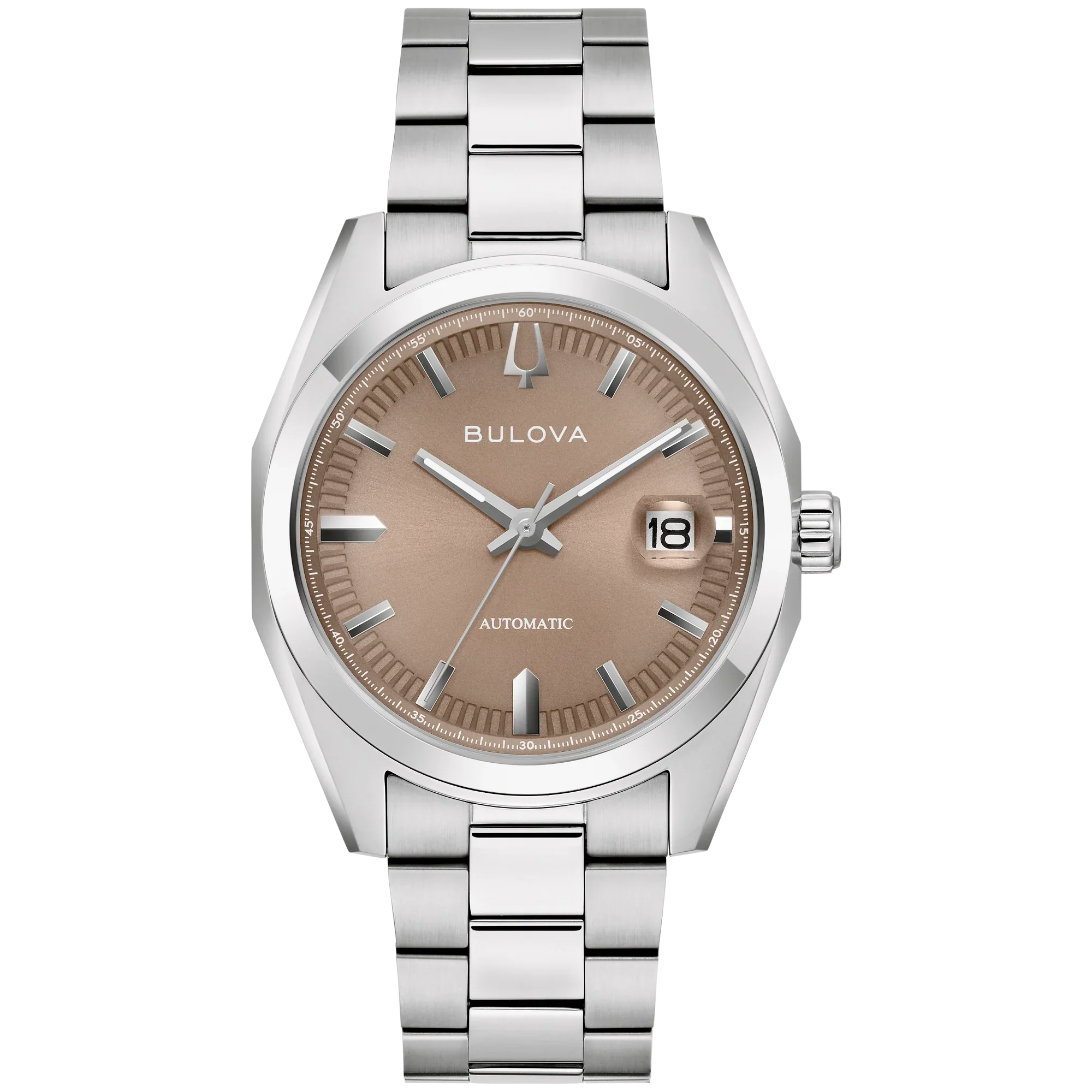 Reloj Bulova Surveyor Hombre Pulsera Acero Marrón - Reloj original en Guatemala
