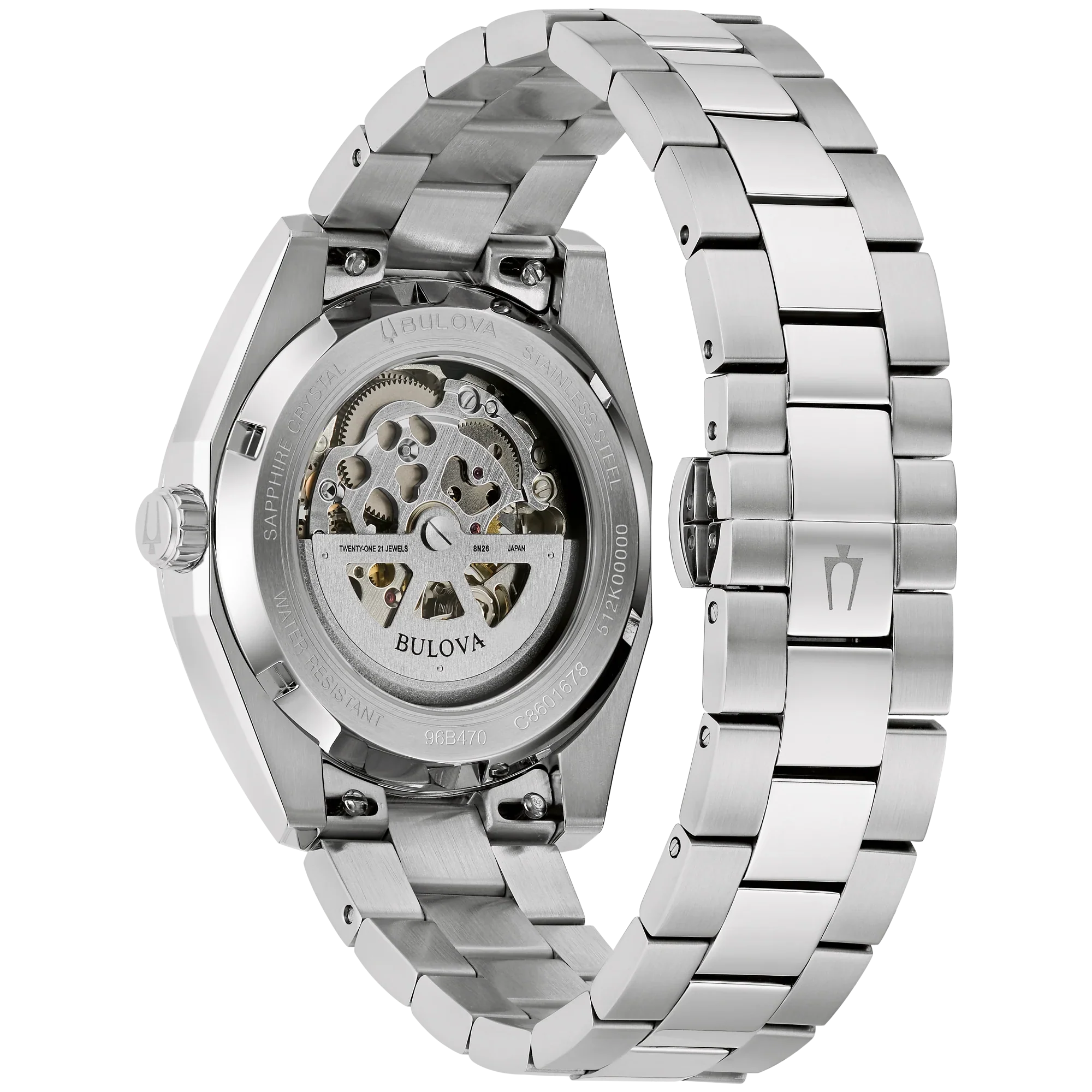 Reloj Bulova Surveyor Hombre Pulsera Acero Marrón - Vista lateral