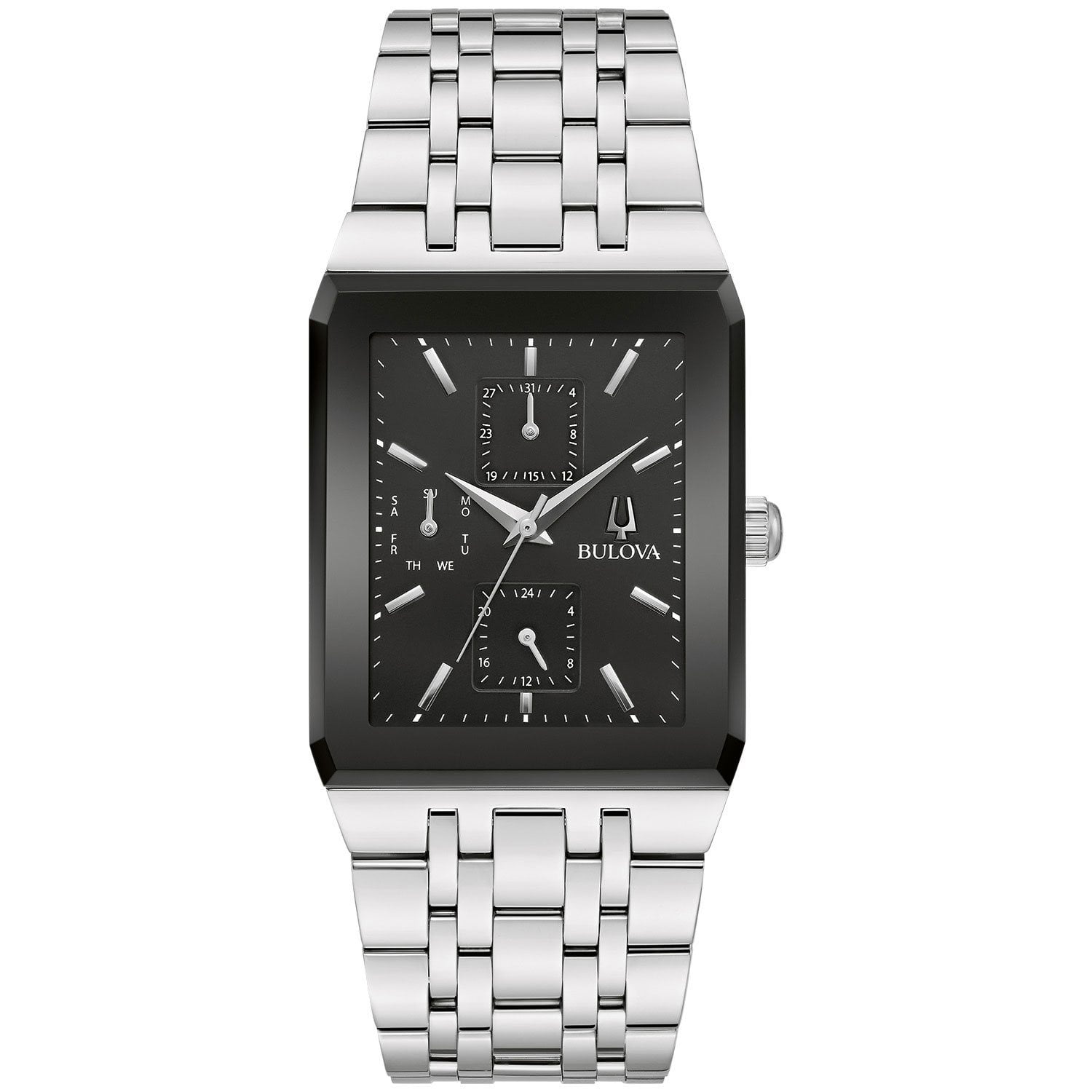 Reloj Bulova Modern Hombre Acero Esfera Negra - Reloj original en Guatemala