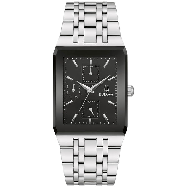 Reloj Bulova Modern Hombre Acero Esfera Negra - Reloj original en Guatemala