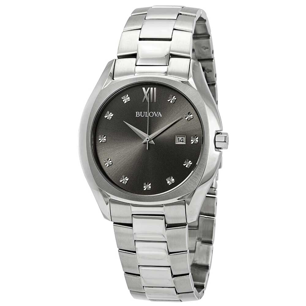 Reloj Bulova Diamond Hombre Acero Esfera Gris - Reloj original en Guatemala