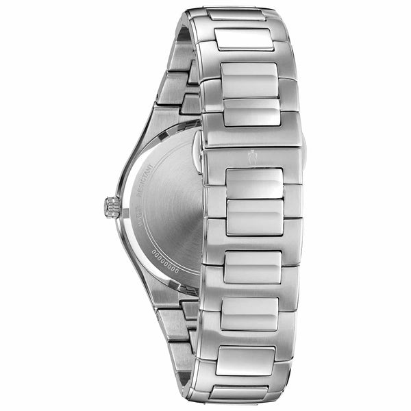 Reloj Bulova Classic Hombre Correa Acero Esfera Negra - Vista lateral