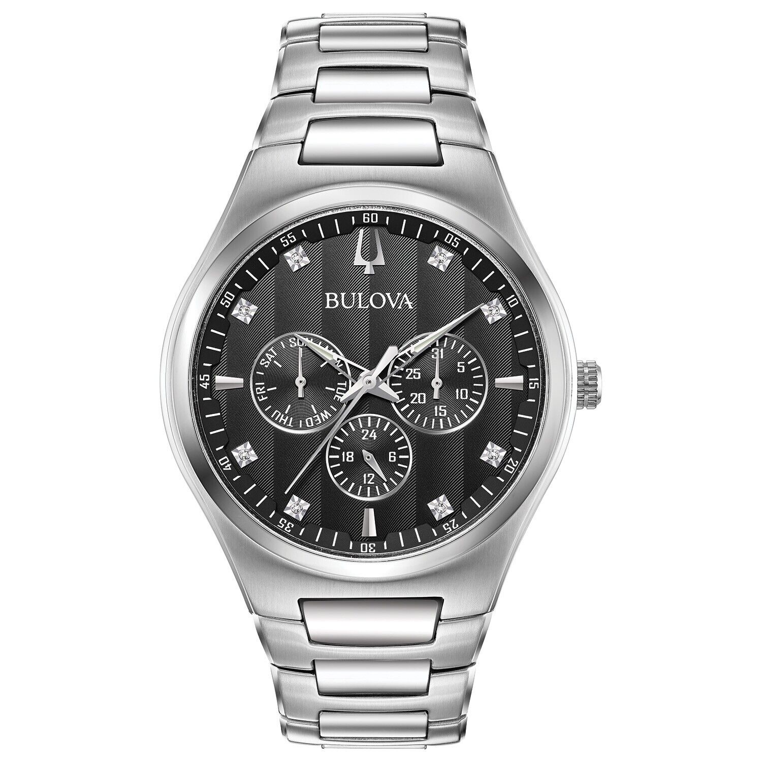 Reloj Bulova Classic Hombre Correa Acero Esfera Negra - Reloj original en Guatemala