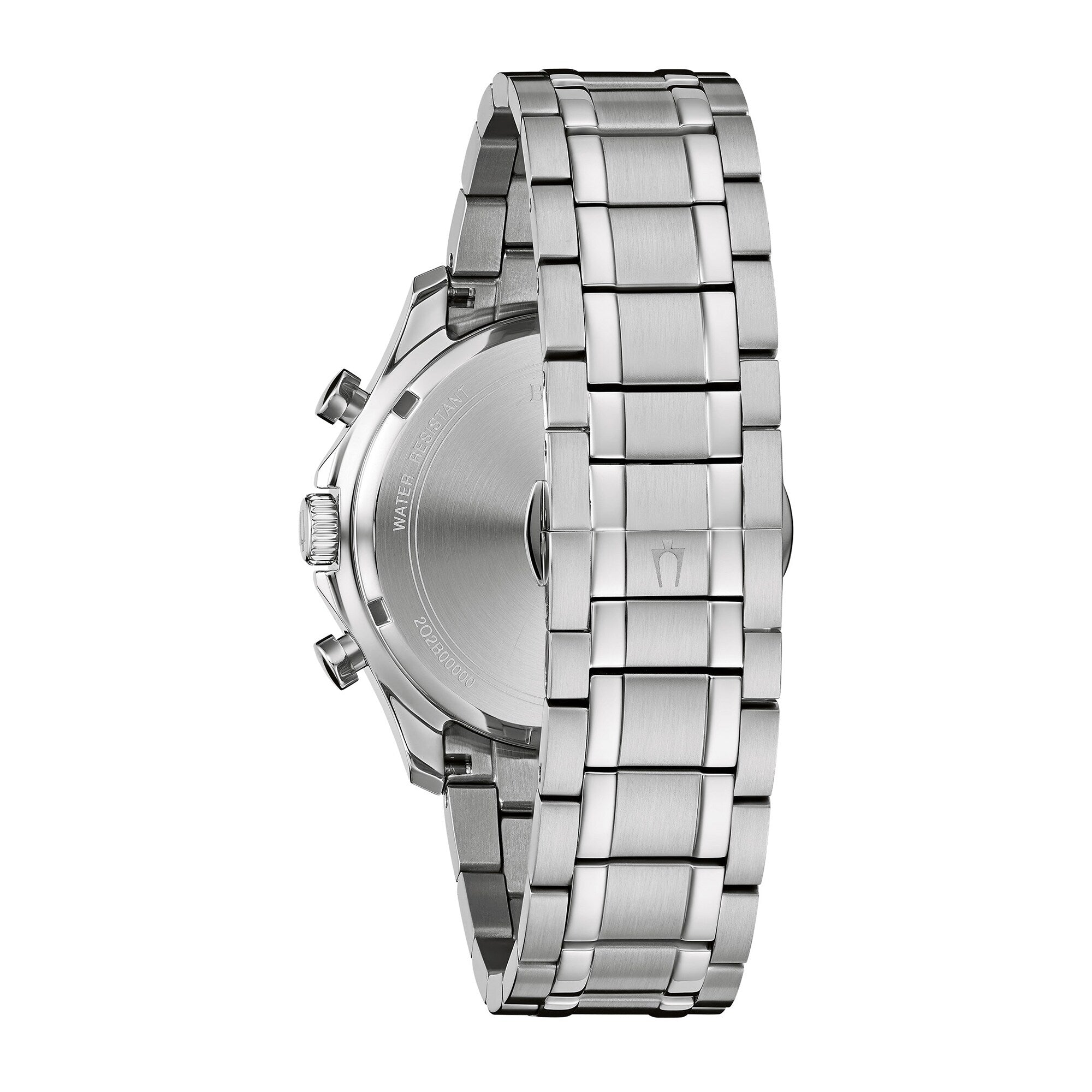 Reloj Bulova Diamond Hombre Acero Esfera Negra - Vista lateral
