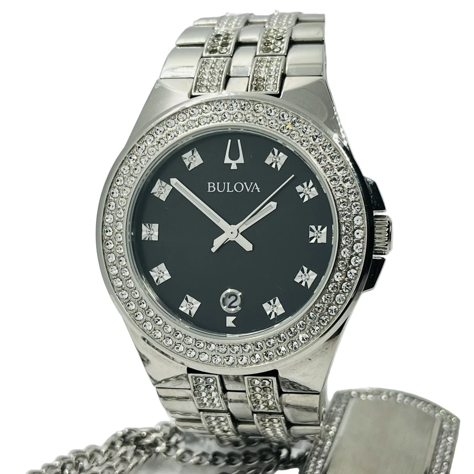 96K102 Reloj Bulova Classic Crystal de hombre correa de metal