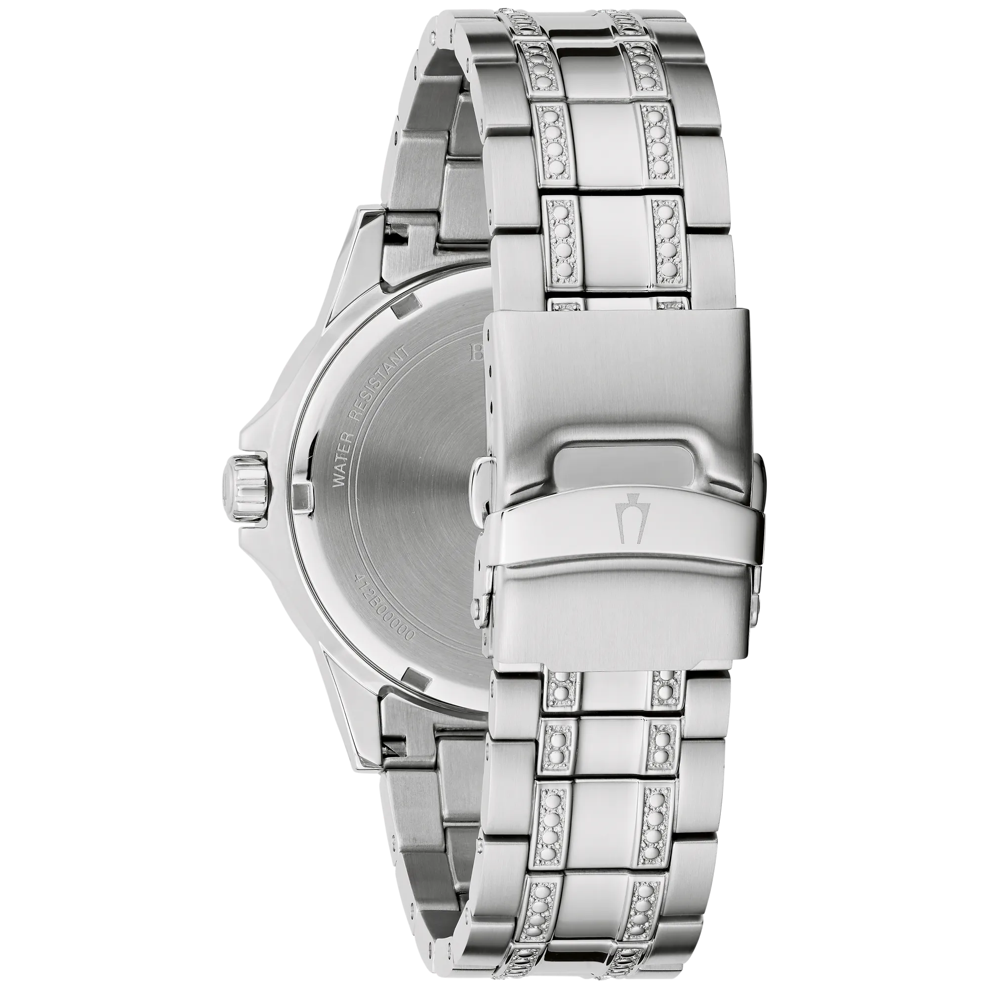 96K114 Reloj Bulova Crystal de hombre correa de metal