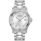 96K114 Reloj Bulova Crystal de hombre correa de metal