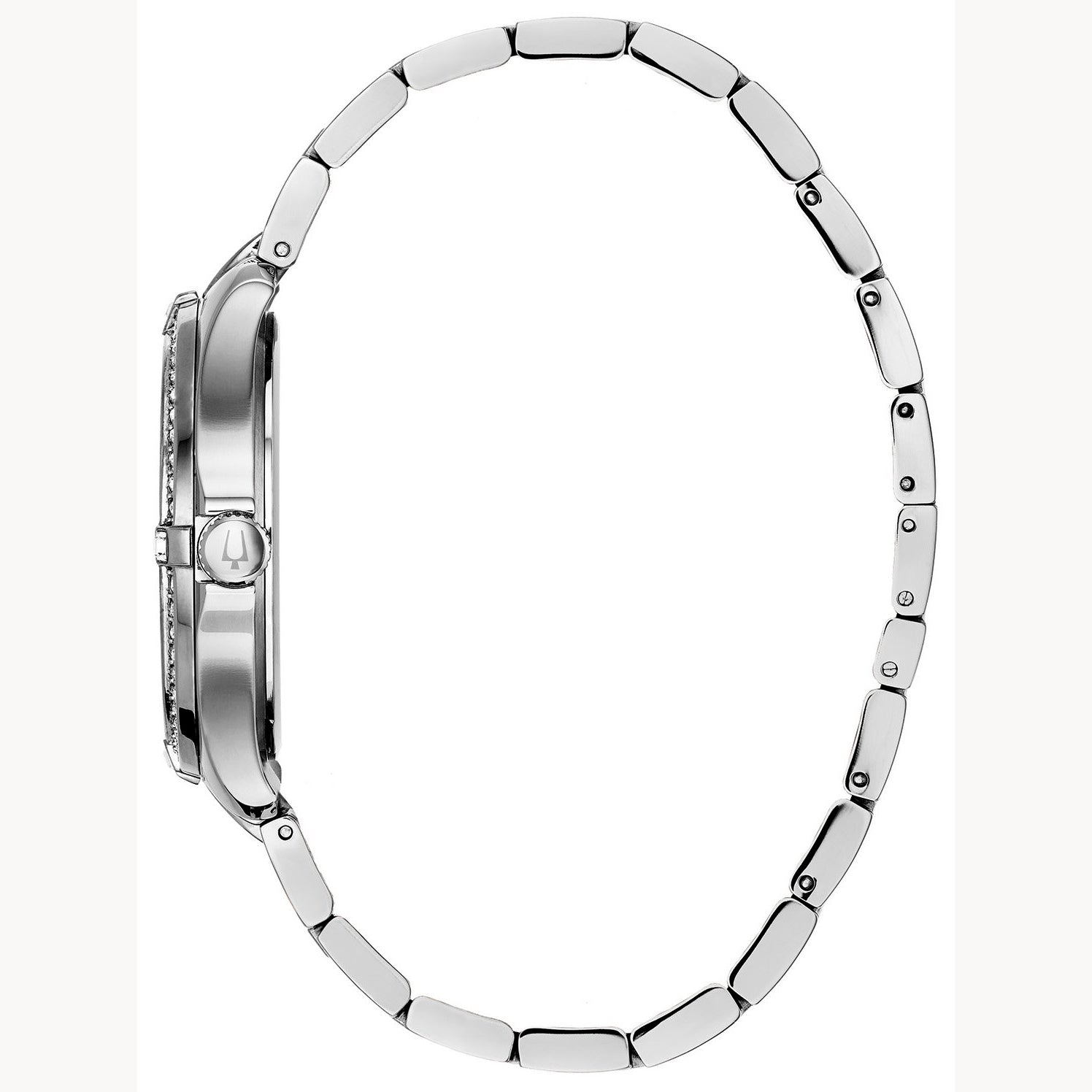 96L236 Reloj Bulova Crystal de dama pulsera de metal