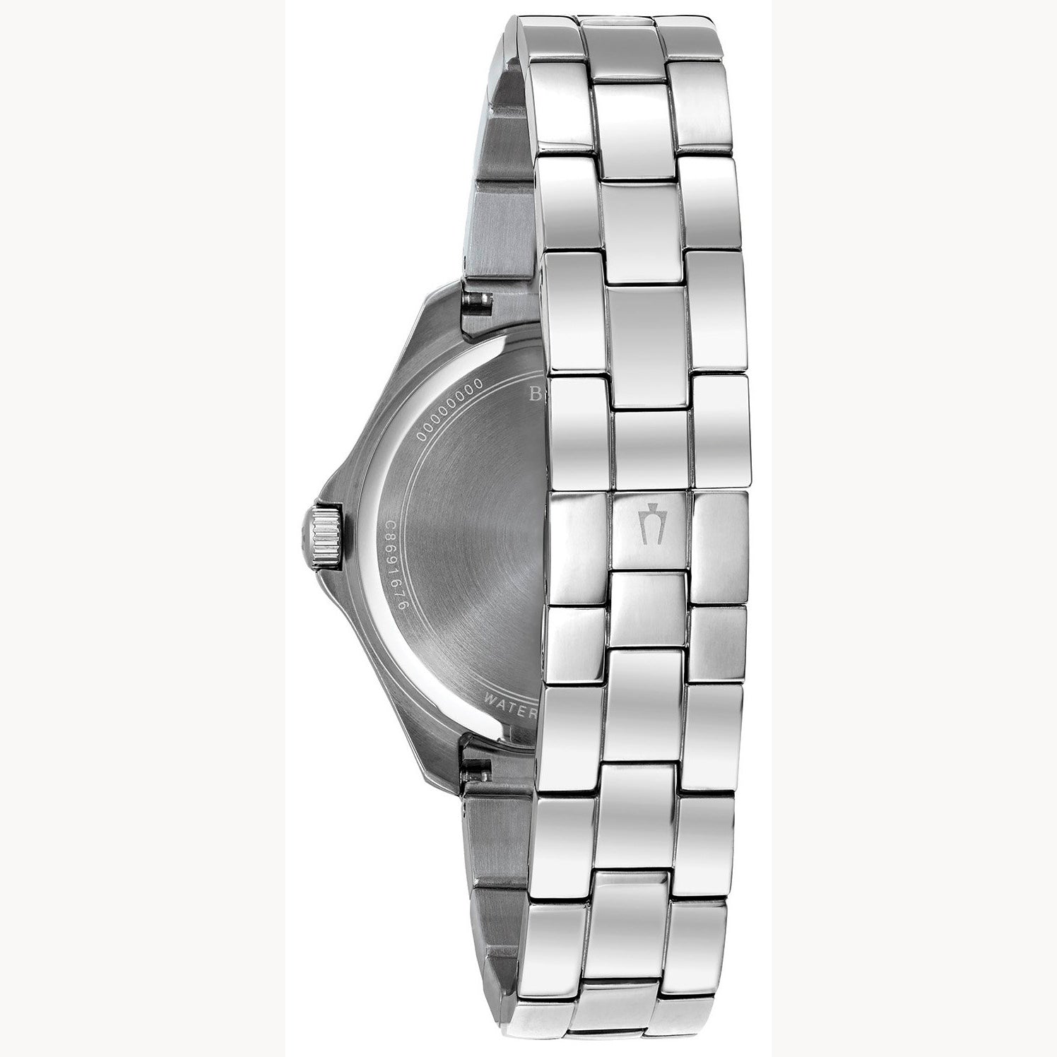 96L236 Reloj Bulova Crystal de dama pulsera de metal