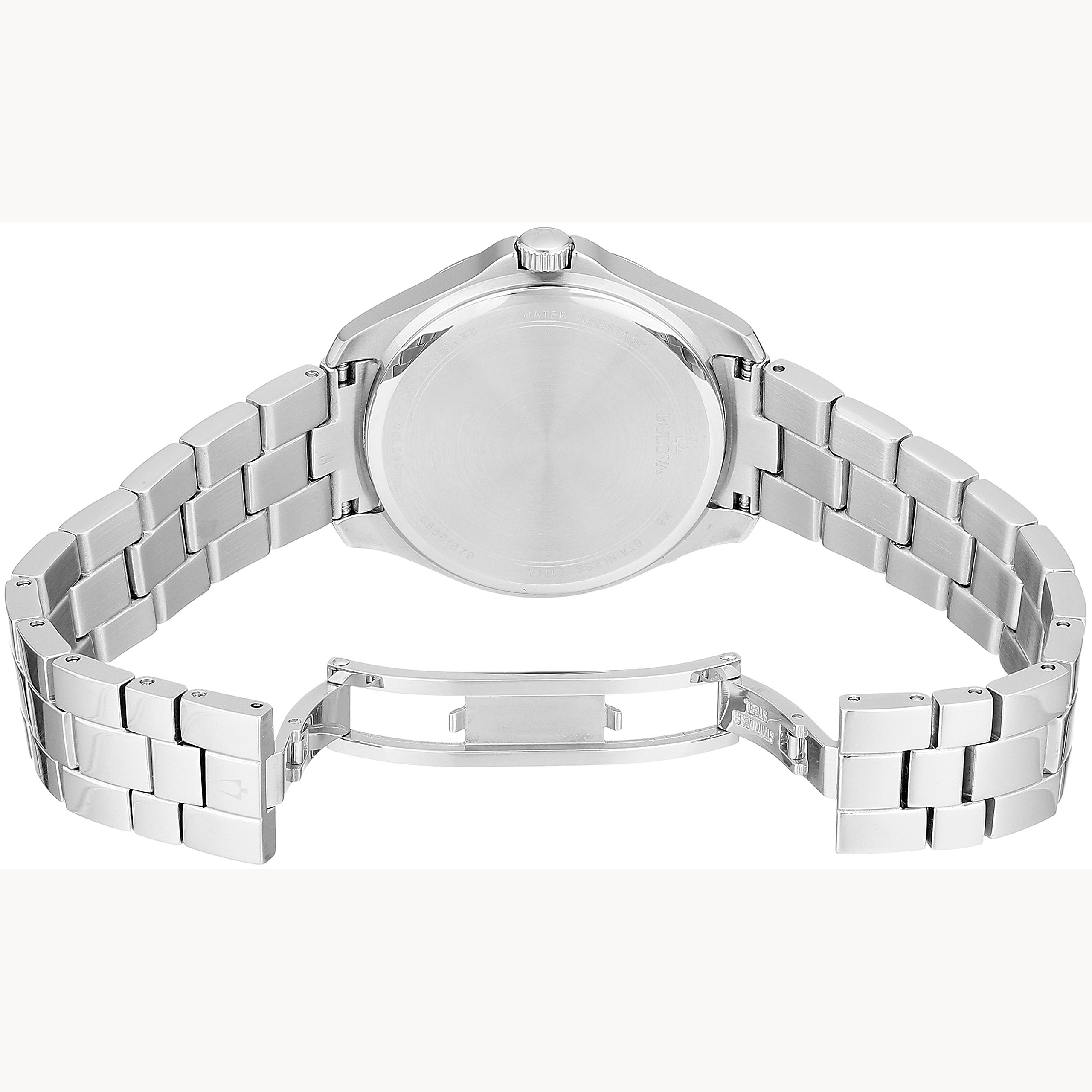 96L236 Reloj Bulova Crystal de dama pulsera de metal