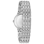 Bulova Reloj Crystal Phantom de dama pulsera de metal - Detalle de esfera