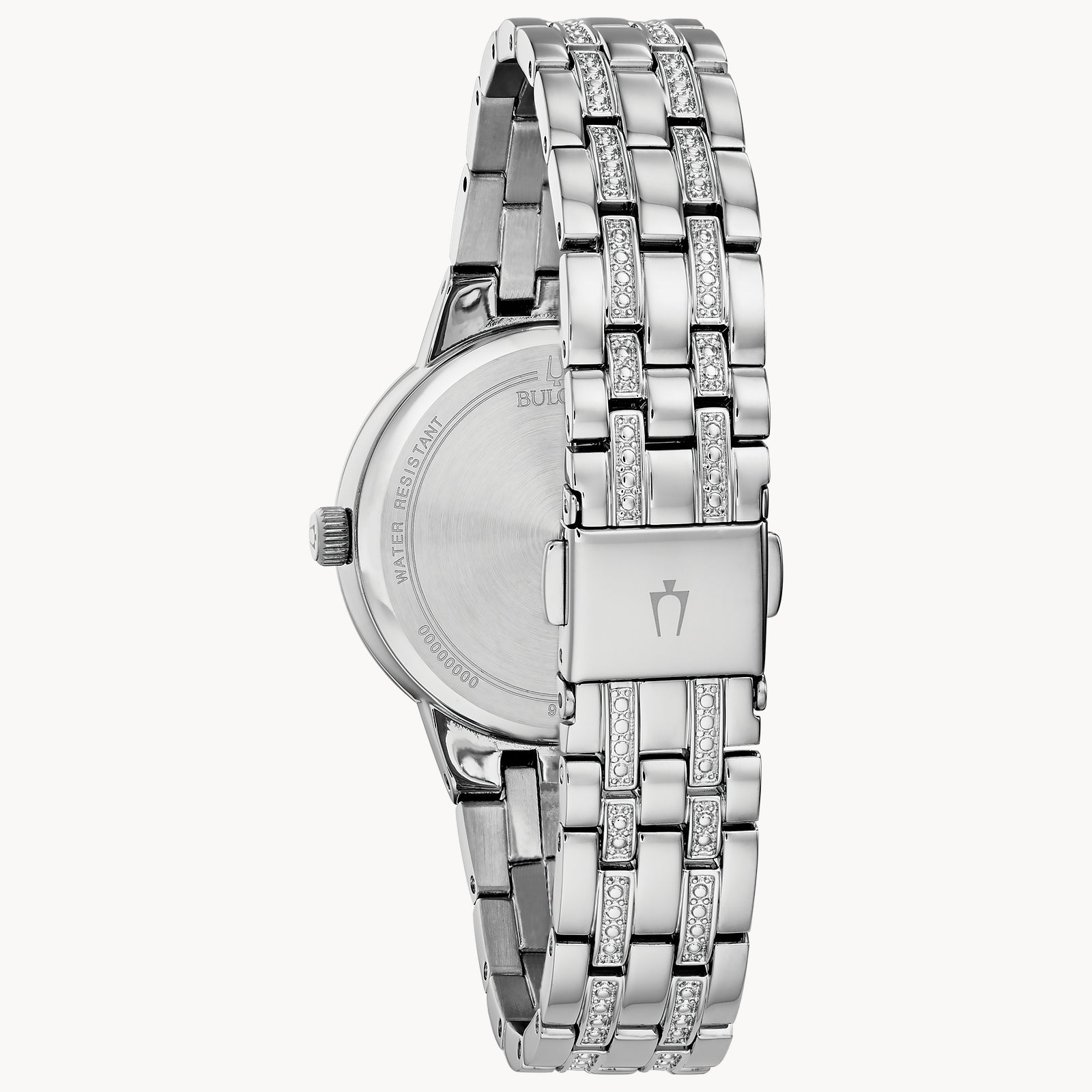 Reloj Bulova Phantom Mujer Correa de Acero Azul - Vista lateral