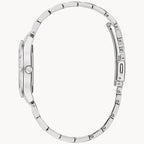 Reloj Bulova Phantom Crystal Mujer Acero Plateado - Detalle de esfera