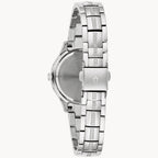 Reloj Bulova Phantom Crystal Mujer Acero Plateado - Vista lateral