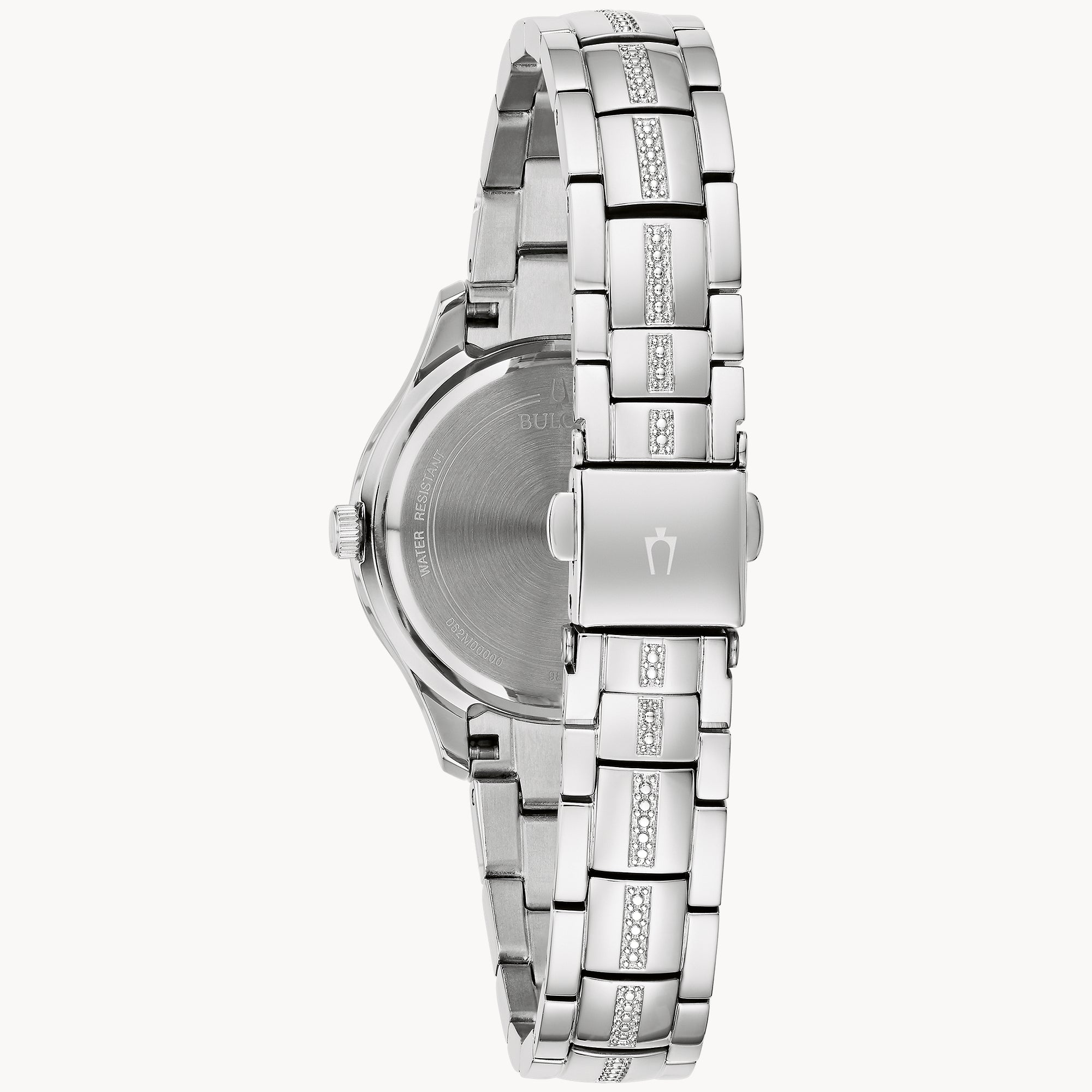 Reloj Bulova Phantom Crystal Mujer Acero Plateado - Vista lateral