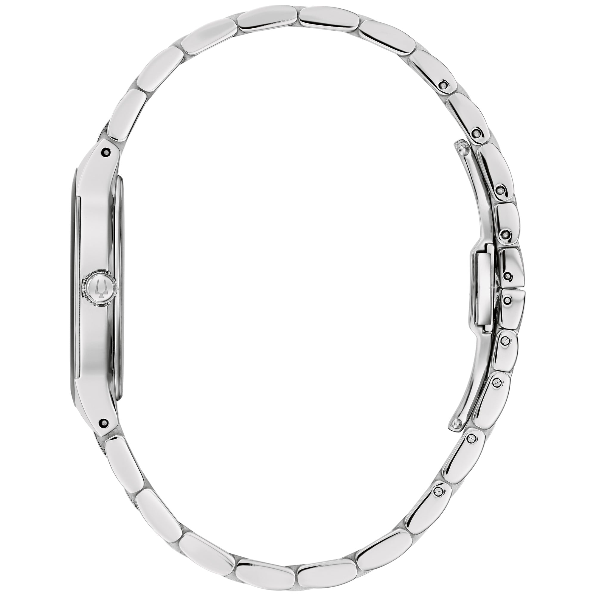 Reloj Bulova Futuro Mujer Acero Esfera Negra - Detalle de esfera