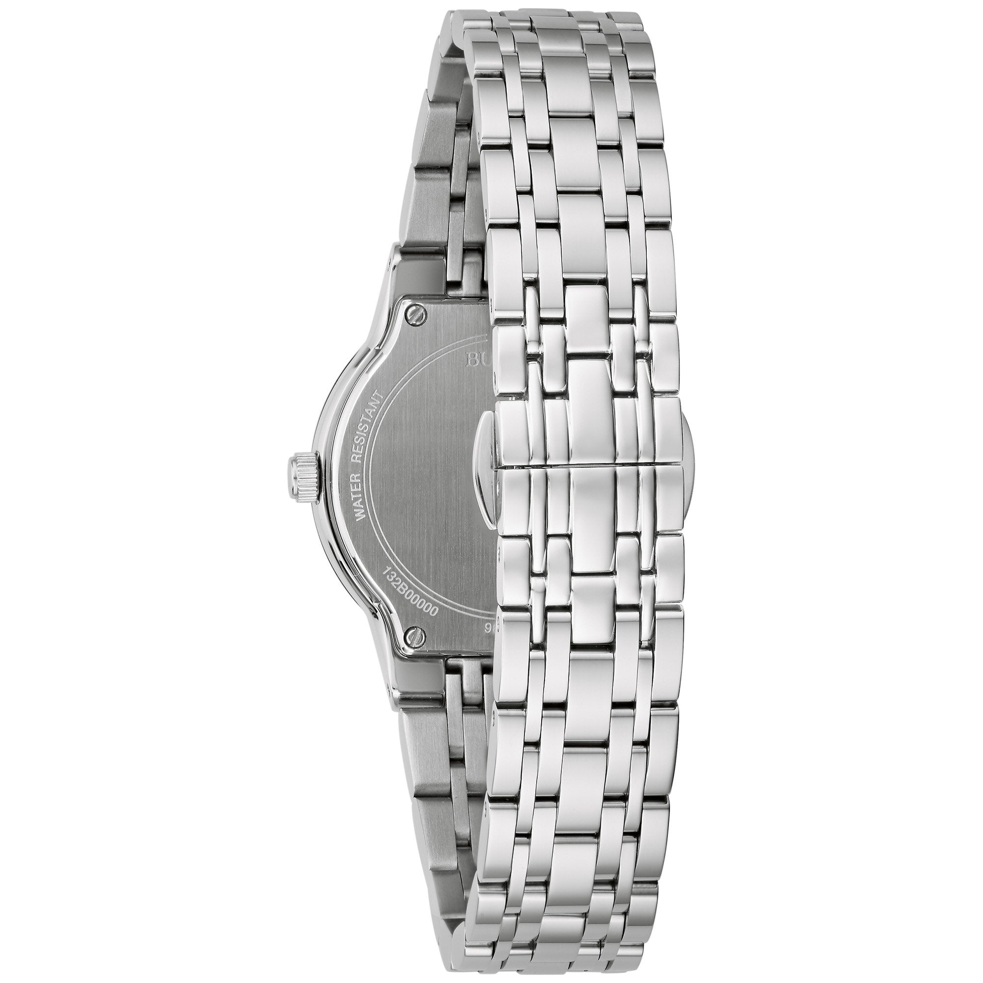 Reloj Bulova Futuro Mujer Acero Esfera Negra - Vista lateral