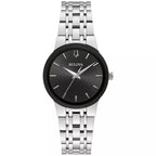 Reloj Bulova Futuro Mujer Acero Esfera Negra - Reloj original en Guatemala