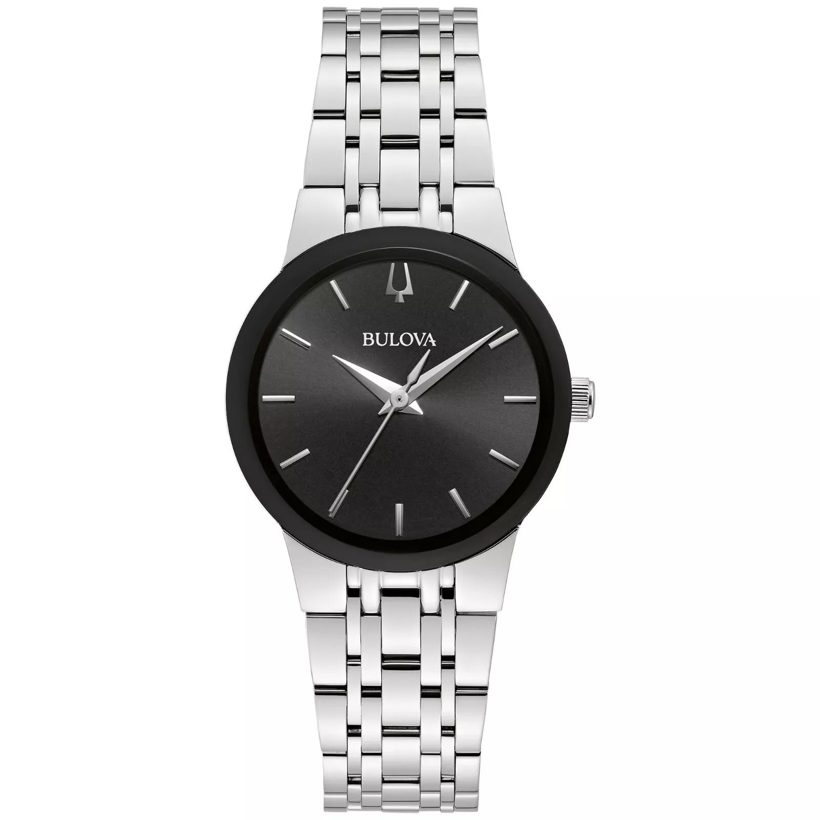 Reloj Bulova Futuro Mujer Acero Esfera Negra - Reloj original en Guatemala